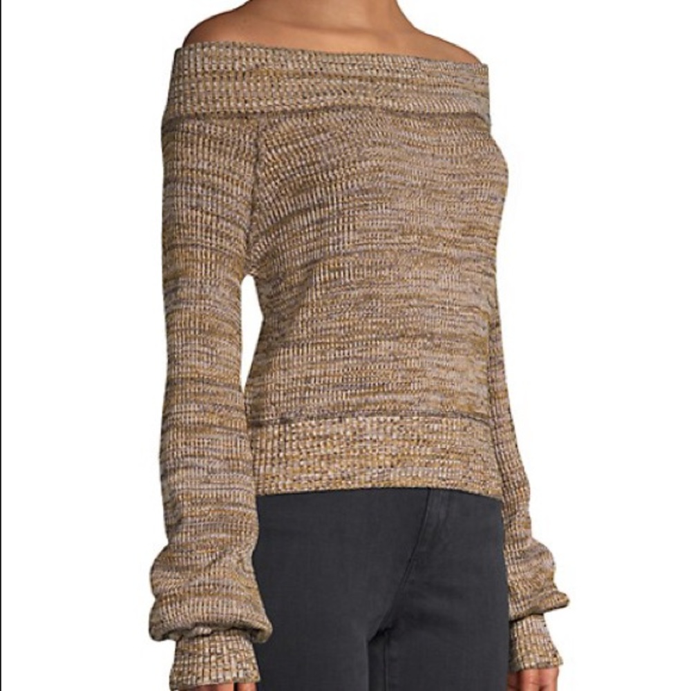 Free People Textured Cotton-Blend Sweater NWT